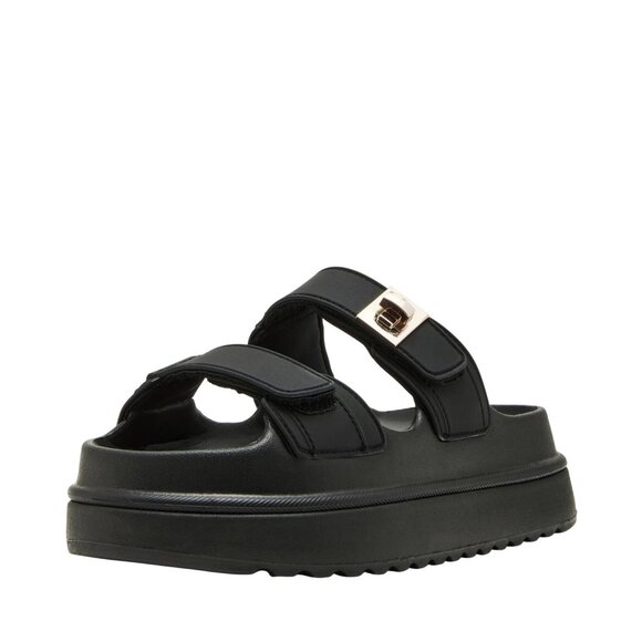 NEW Steve Madden Bigschmona Platform Slide Sandals BIGS05S1 Black Jelly 6M - Picture 1 of 13